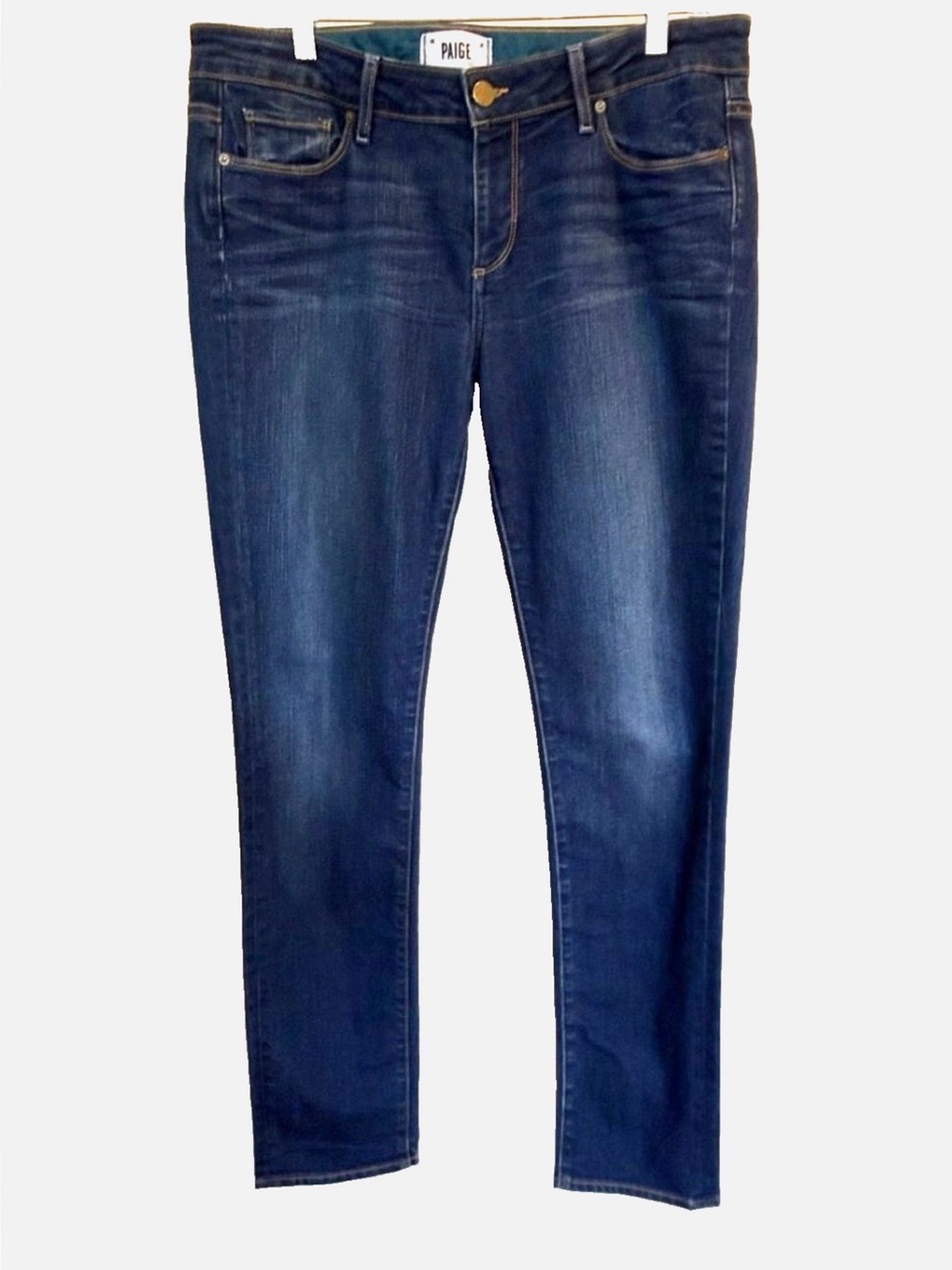 PAIGE Jimmy Jimmy Skinny Jeans Size 30 Mid Rise Blue Stretch 31” Inseam